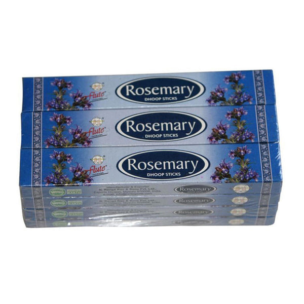 flute Wardrobe Fragrance Rosemary- Long Dhoop Sticks -12 Boxes Set  12 boxes set