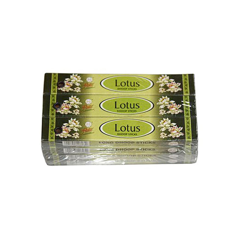 flute Wardrobe Fragrance Lotus - Long Dhoop Sticks - 12 Boxes  12 boxes set