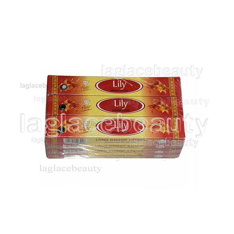 flute Wardrobe Fragrance-  - Lily Long Dhoop Sticks- 12 Boxes Set  12 boxes set