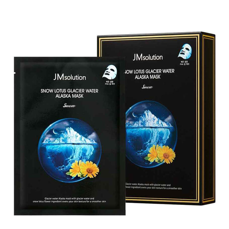 JM Solution SNOW LOTUS GLACIER WATER ALASKA MASK SNOW  10pcs