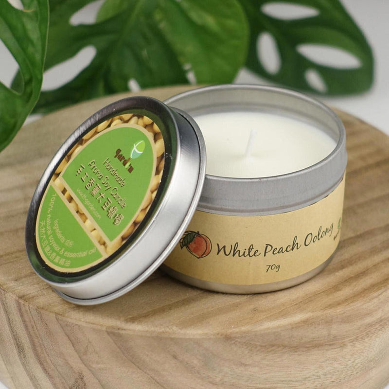 ttgarden Natural Handmade Soy Wax Aroma Candle - White Peach Oolong  Fixed size