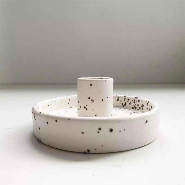 diseno Living Palo Santo Ceramic?Holder Stand - White  Fixed Size