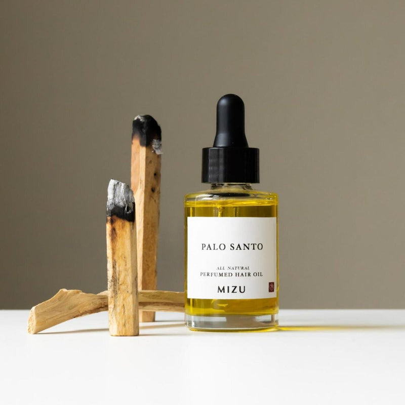 MIZU Palo Santo Perfumed Hair Oil?30ml #Organic/hair-nourishing/strengthen/repair/add healthy shine/scent 1pc?30ml  Fixed Size