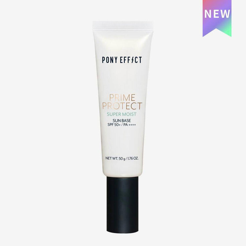 Pony Effect PRIME PROTECT SUPER MOIST SUN BASE SPF50+/PA++++ #suncream/sunscreen/sun block/uv protect 1pc?50g  Fixed Size