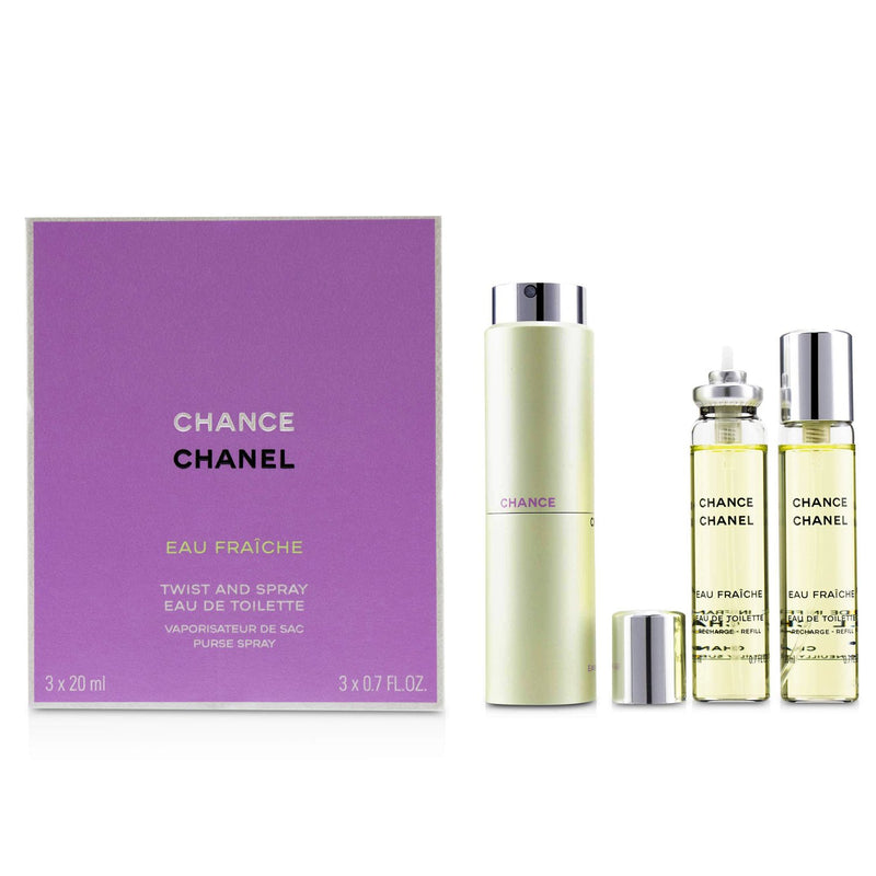 Chanel Chance Eau Fraiche Twist & Spray Eau De Toilette  3x20ml/0.7oz