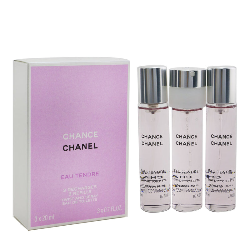 Chanel Chance Eau Tendre Twist & Spray Eau De Toilette Refill 3x20ml/0.7oz  – Fresh Beauty Co.