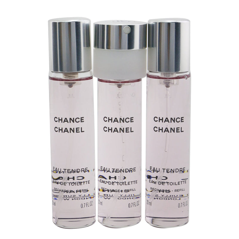 Chanel Chance Eau Fraiche Eau de Toilette Twist & Spray 3 X 20ml Refills