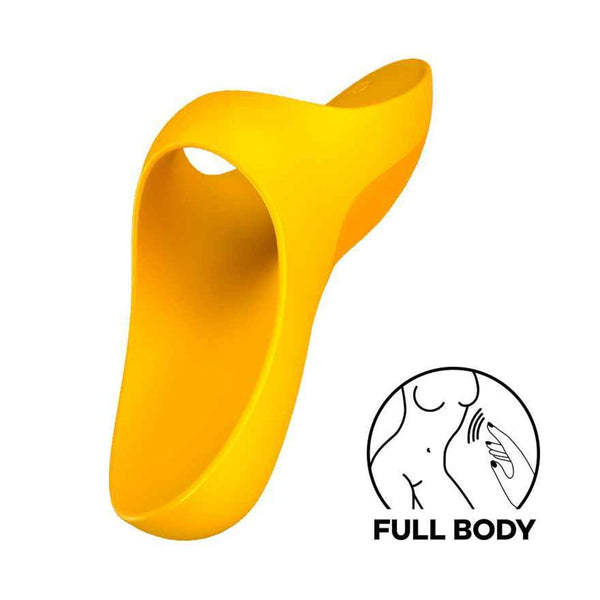 Satisfyer Teaser Waterproof Finger Vibrator(Dark Yellow)  Fixed Size