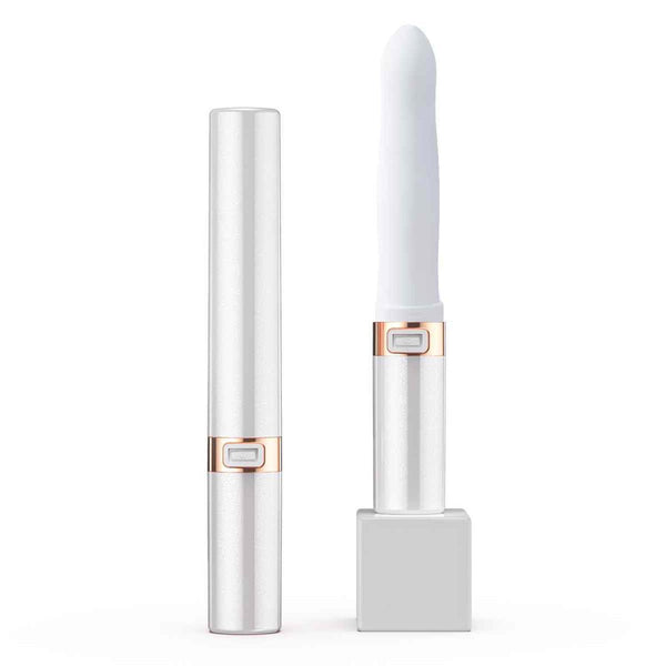 Galaku Missy Vibrating Dildo Female Masturbators(White)  Fixed Size