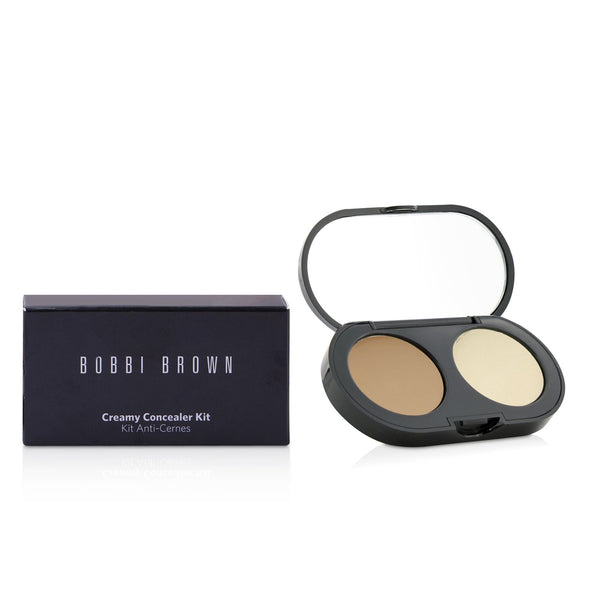 Bobbi Brown New Creamy Concealer Kit - Honey Creamy Concealer + Pale Yellow Sheer Finished Pressed Powder  3.1g/0.11oz