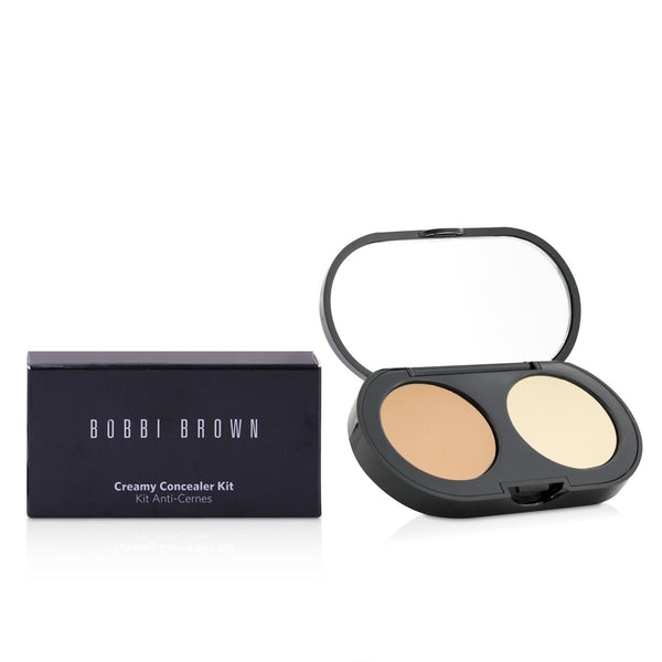 Bobbi Brown New Creamy Concealer Kit - Warm Natural Creamy Concealer + Pale Yellow Sheer Finish Pressed Powder  3.1g/0.11oz