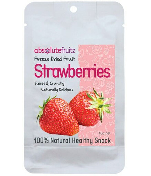 Absolute Fruitz Freeze Dried Whole Strawberries 18g