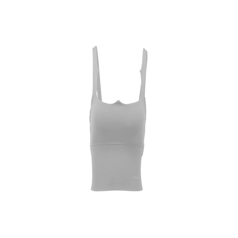 Titika Azalea Square Neck Tank  Light Grey - XS