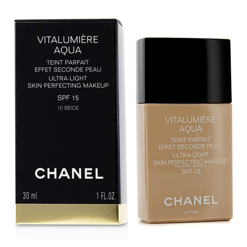 Chanel Vitalumiere Aqua Ultra Light Skin Perfecting Make Up SPF15 - # 10 Beige 