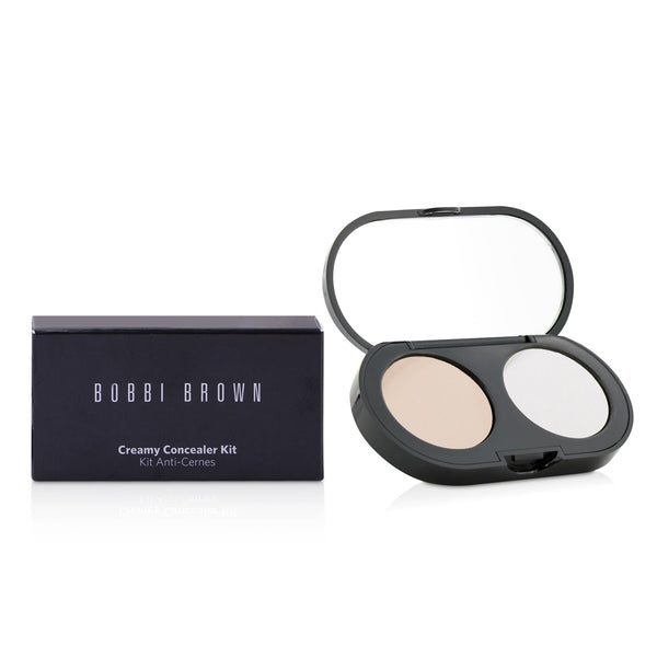 Bobbi Brown New Creamy Concealer Kit - Porcelain Creamy Concealer + White Sheer Finish Pressed Powder  3.1g/0.11oz