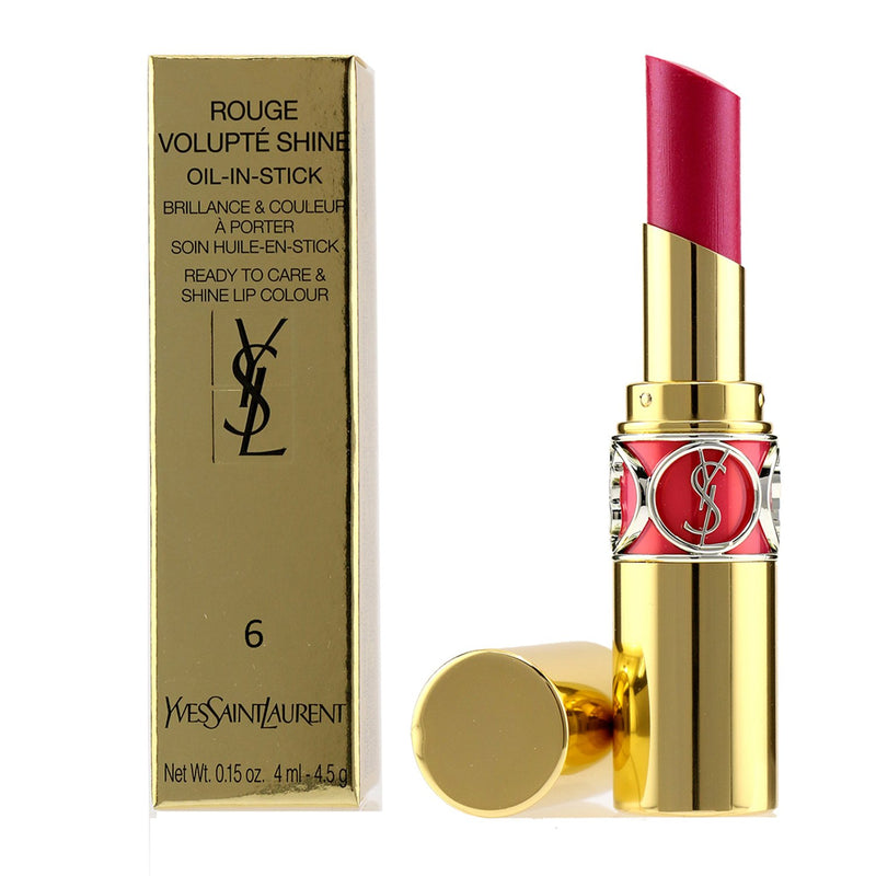 Yves Saint Laurent Rouge Volupte Shine - # 6 Pink In Devotion/ Pink Safari 