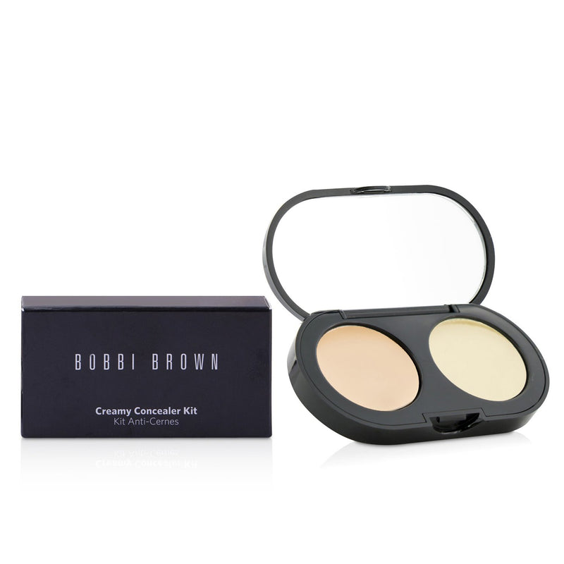 Bobbi Brown New Creamy Concealer Kit - Warm Ivory Creamy Concealer + Pale Yellow Sheer Finish Pressed Powder  3.1g/0.11oz