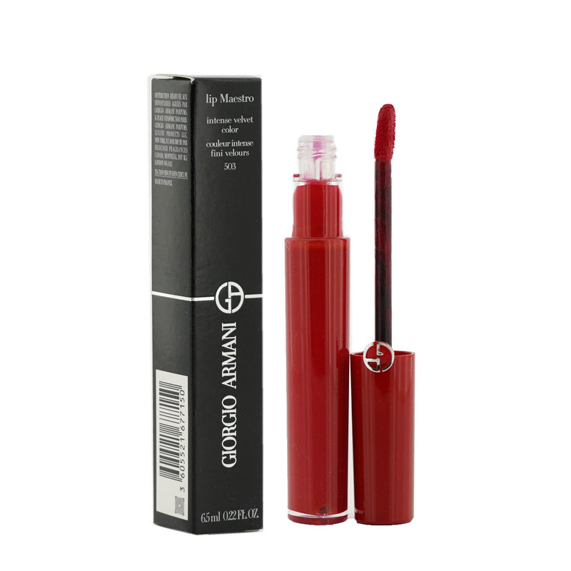 Giorgio Armani Lip Maestro Intense Velvet Color (Liquid Lipstick) - # 503 (Red Fushia) 