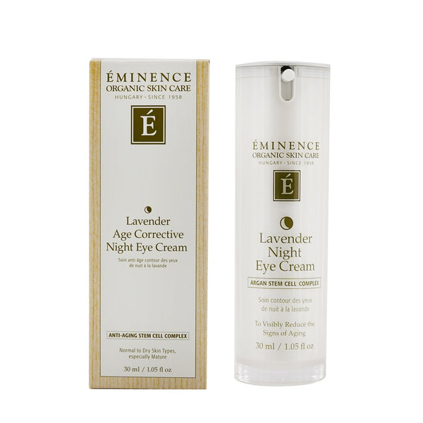 Eminence Lavender Age Corrective Night Eye Cream - For Normal to Dry Skin, especially Mature 