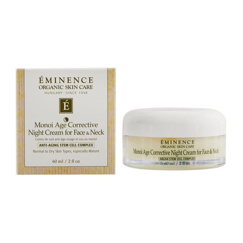Eminence Monoi Age Corrective Night Cream for Face & Neck - For Normal to Dry Skin, especially Mature  60ml/2oz