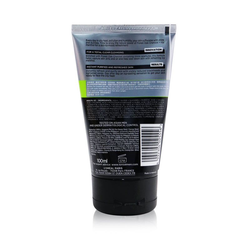 L'Oreal Men Expert Pure & Matte Icy Effect Charcoal Black Foam 