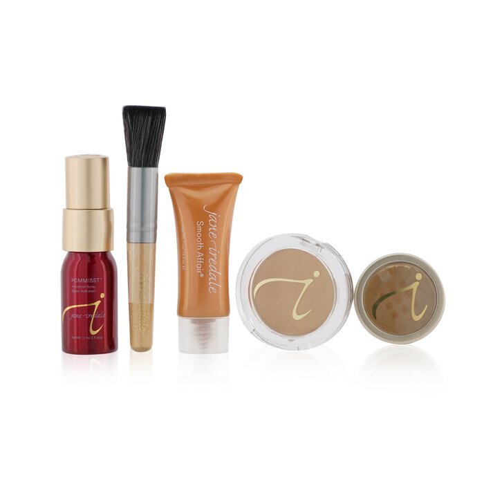 Jane Iredale Starter Kit (6 Pieces): 1xPrimer & Brighter, 1xLoose Mineral Powder, 1xMineral Foundation - # Medium Dark 6pcs