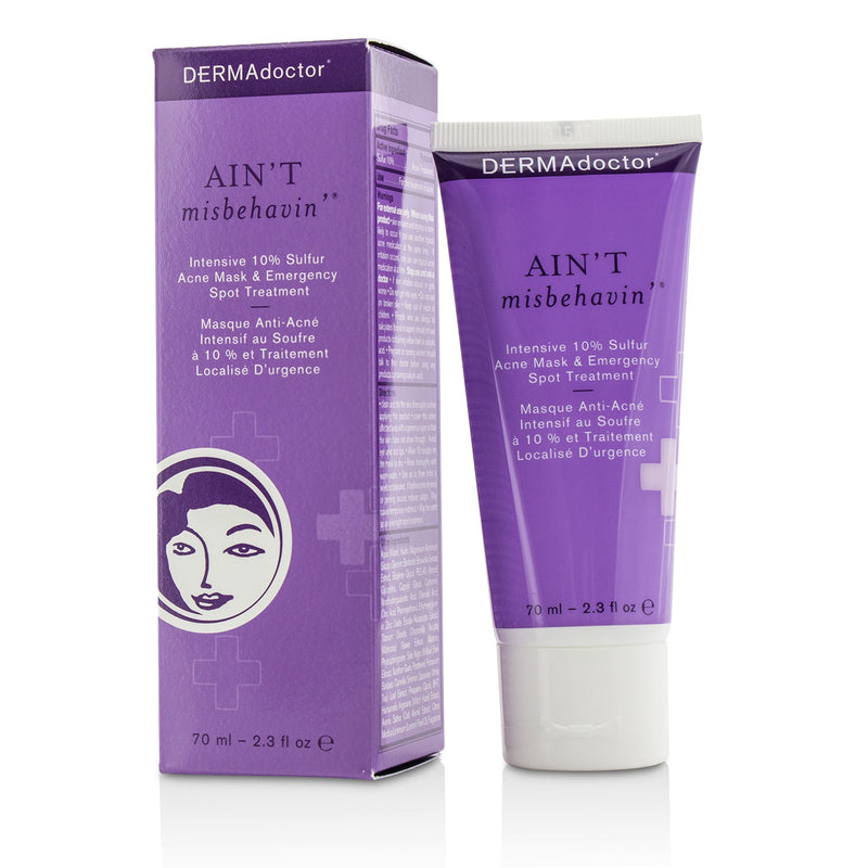 DERMAdoctor Ain't Misbehavin' Intensive Skin Clarifying Sulfur Acne Mask 