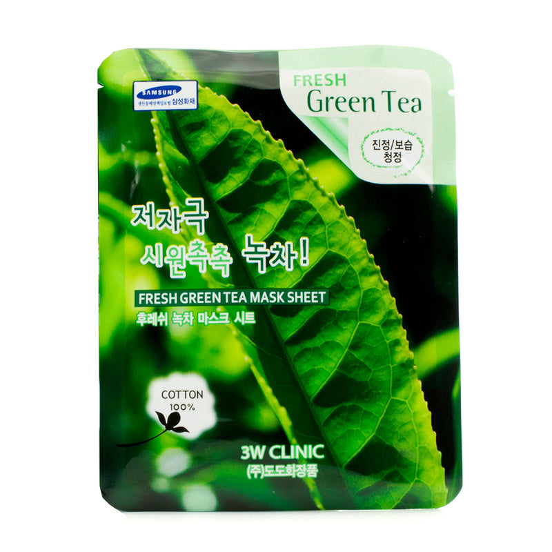 3W Clinic Mask Sheet - Fresh Green Tea 