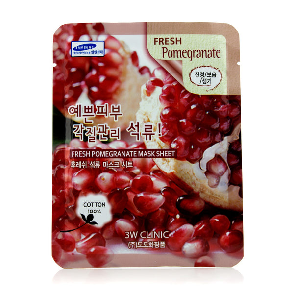 3W Clinic Mask Sheet - Fresh Pomegranate 