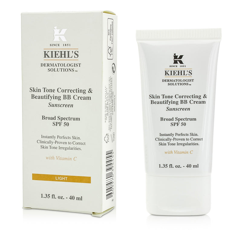 Kiehl's Skin Tone Correcting & Beautifying BB Cream SPF 50 - # Light  40ml/1.35oz