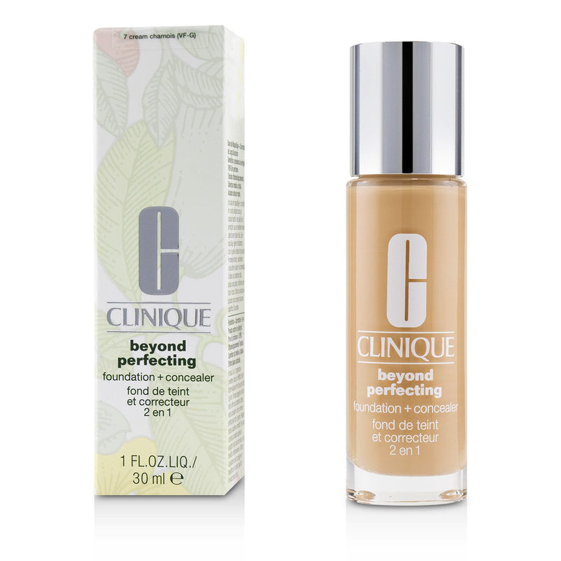 Clinique Beyond Perfecting Foundation & Concealer - # 07 Cream Chamois (VF-G) 
