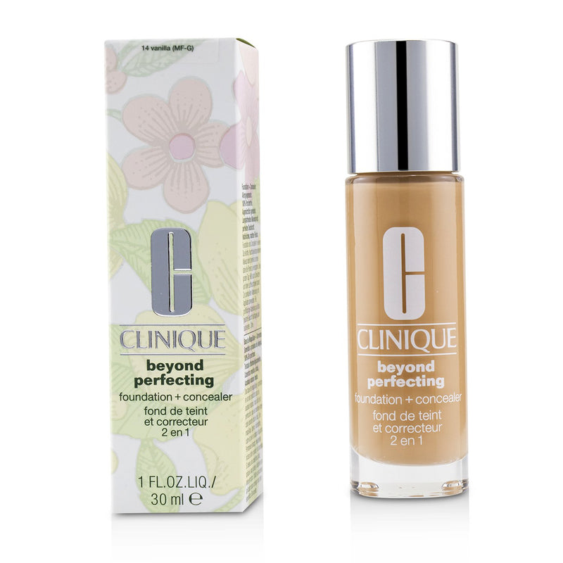 Clinique Beyond Perfecting Foundation & Concealer - # 14 Vanilla (MF-G)  30ml/1oz