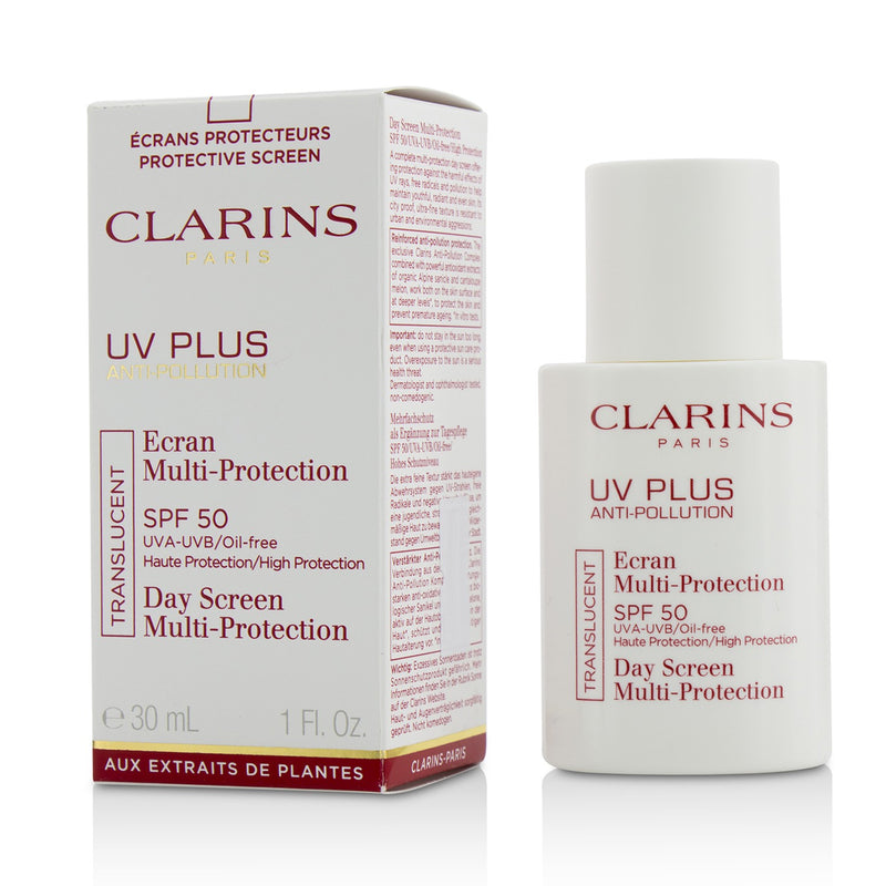 Clarins UV Plus Anti-Pollution Day Screen Multi-Protection SPF 50 - Translucent  30ml/1oz