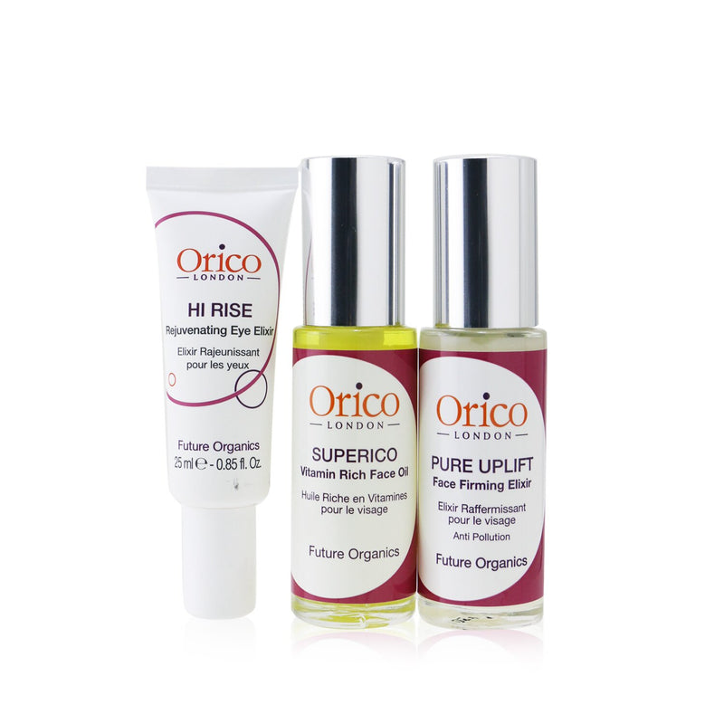 Orico London Age Resist Trio: Face Oil 30ml/1.01oz + Firming Elixir 30ml/1.01oz + Eye Elixir 25ml/0.85oz 