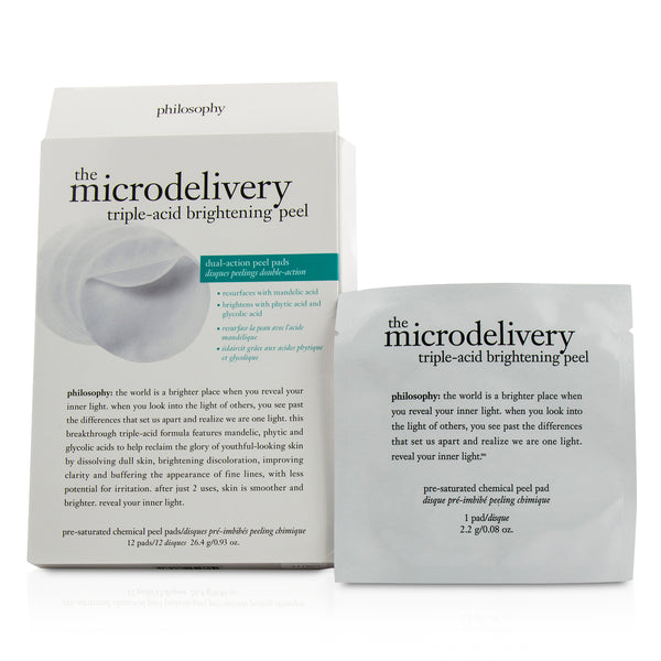 Philosophy The Microdelivery Triple-Acid Brightening Peel Pads (Box Slightly Damaged)  12pads