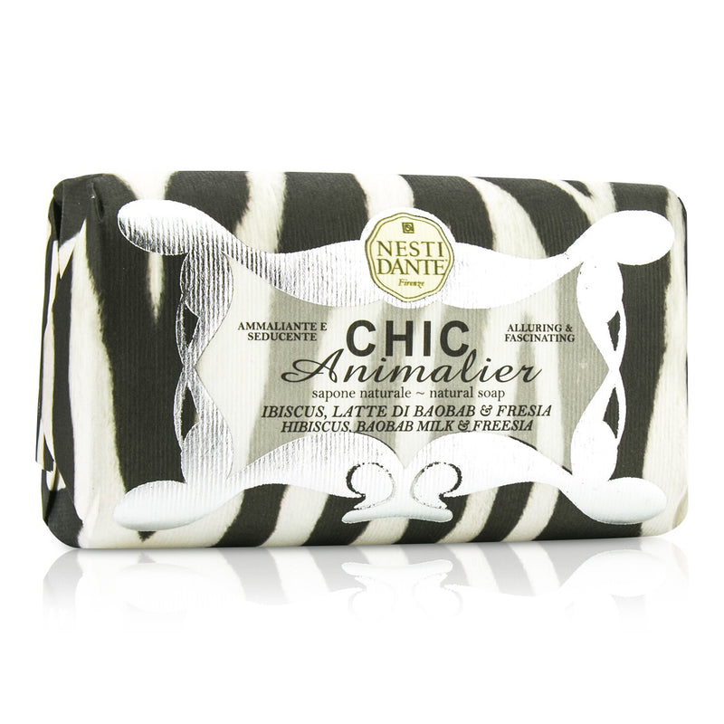 Nesti Dante Chic Animalier Natural Soap - Hibiscus, Baobab Milk & Freesia 