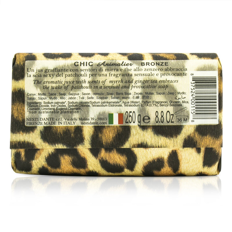 Nesti Dante Chic Animalier Natural Soap - Myrrh, Ginger Tea & Patchouli 