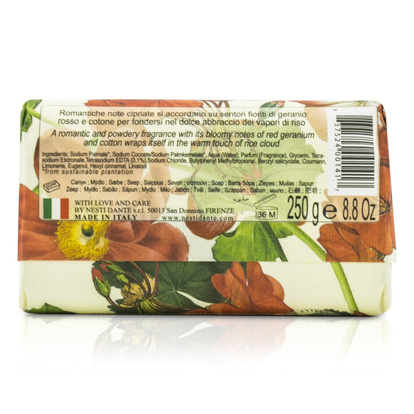 Nesti Dante Dolce Vivere Fine Natural Soap - Venezia - Red Geranium, Rice Cloud & Cotton Flower 