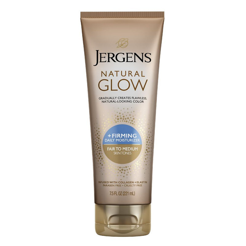Jergens Natural Glow Skin Firming Moisturiser 221ml - Fair To Medium
