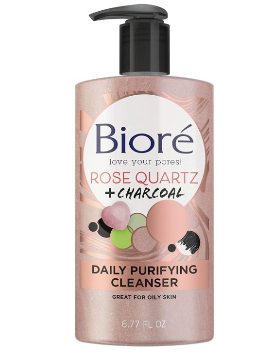 Biore Rose Quartz And Charcoal Deep Pore Cleanser 200ml