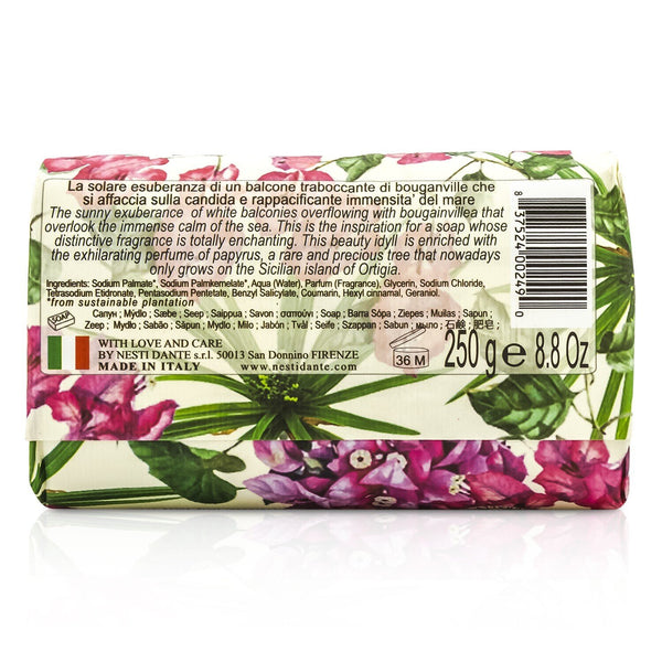 Nesti Dante Dolce Vivere Fine Natural Soap - Sicilia - Bouganville, Marine Sea Salt & Papyrus Tree 