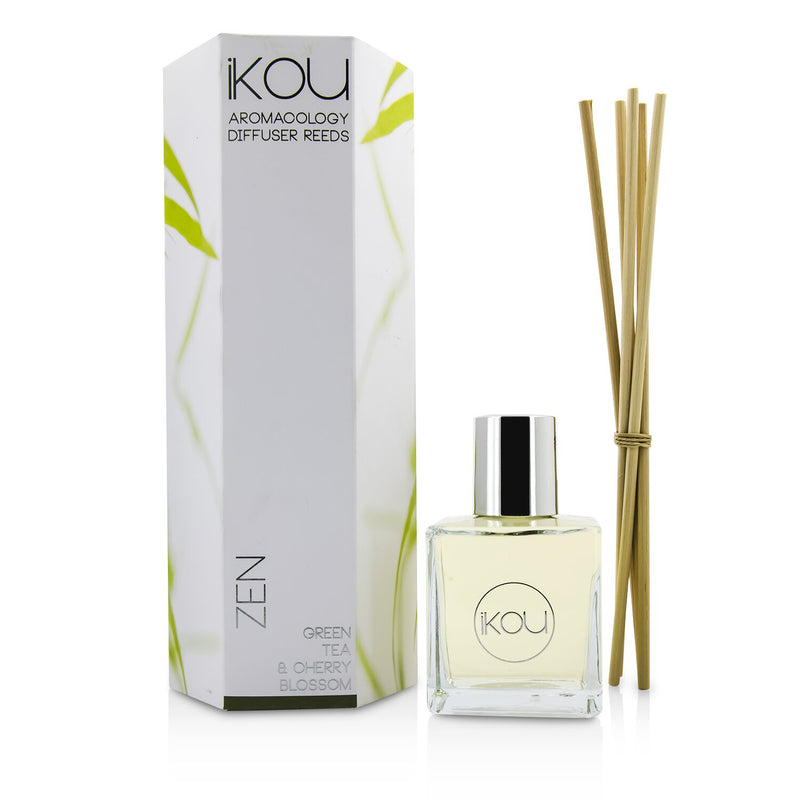 iKOU Aromacology Diffuser Reeds - Zen (Green Tea & Cherry Blossom - 9 months supply) 