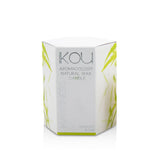 iKOU Eco-Luxury Aromacology Natural Wax Candle Glass - Happiness (Coconut & Lime) 