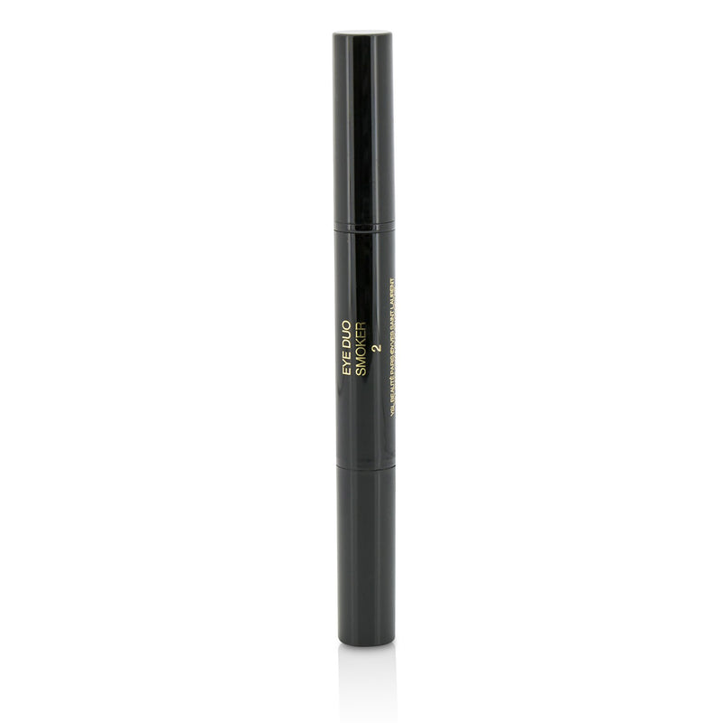 Yves Saint Laurent Eye Duo Smoker Long Lasting Creamy Eye Shadow Duo - # 2 Smoky Green  2x0.8g/0.03oz