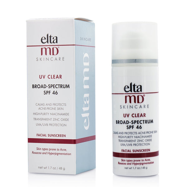 EltaMD UV Clear Facial Sunscreen SPF 46 - For Skin Types Prone To Acne, Rosacea & Hyperpigmentation 