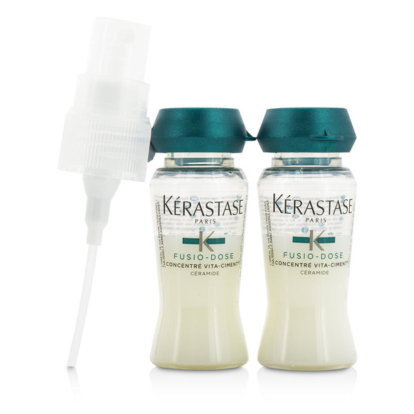 Kerastase Fusio-Dose Concentre Vita-Ciment Ceramide Intensive Reinforcing Care (Damaged, Over-Processed Hair)  10x12ml/0.4oz