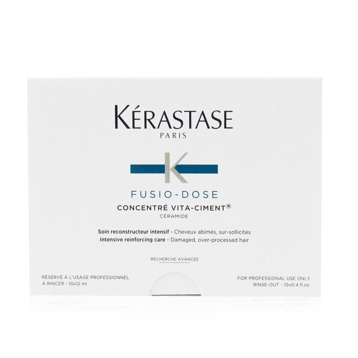 Kerastase Fusio-Dose Concentre Vita-Ciment Ceramide Intensive Reinforcing Care (Damaged, Over-Processed Hair) 10x12ml/0.4oz