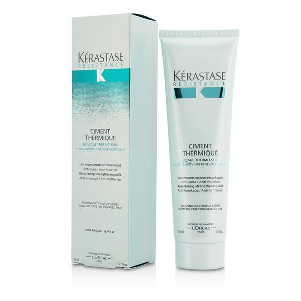 Kerastase Resistance Ciment Thermique Resurfacing Strengthening Milk Blow-Dry Care (For Damaged Hair) 150ml/5.1oz