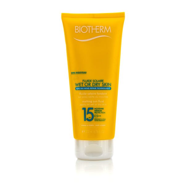 Biotherm Fluide Solaire Wet Or Dry Skin Melting Sun Fluid SPF 15 For Face & Body - Water Resistant 