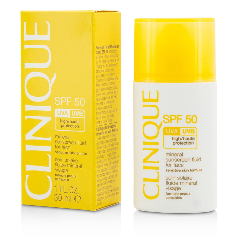 Clinique Mineral Sunscreen Fluid For Face SPF 50 - Sensitive Skin Formula 